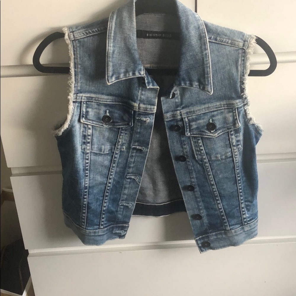 Big star denim vest